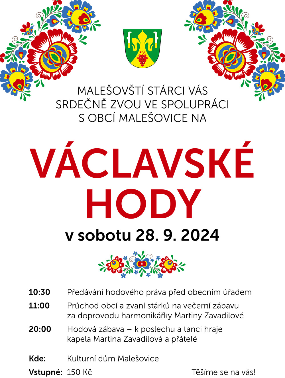 plakát hody malešovice 2024